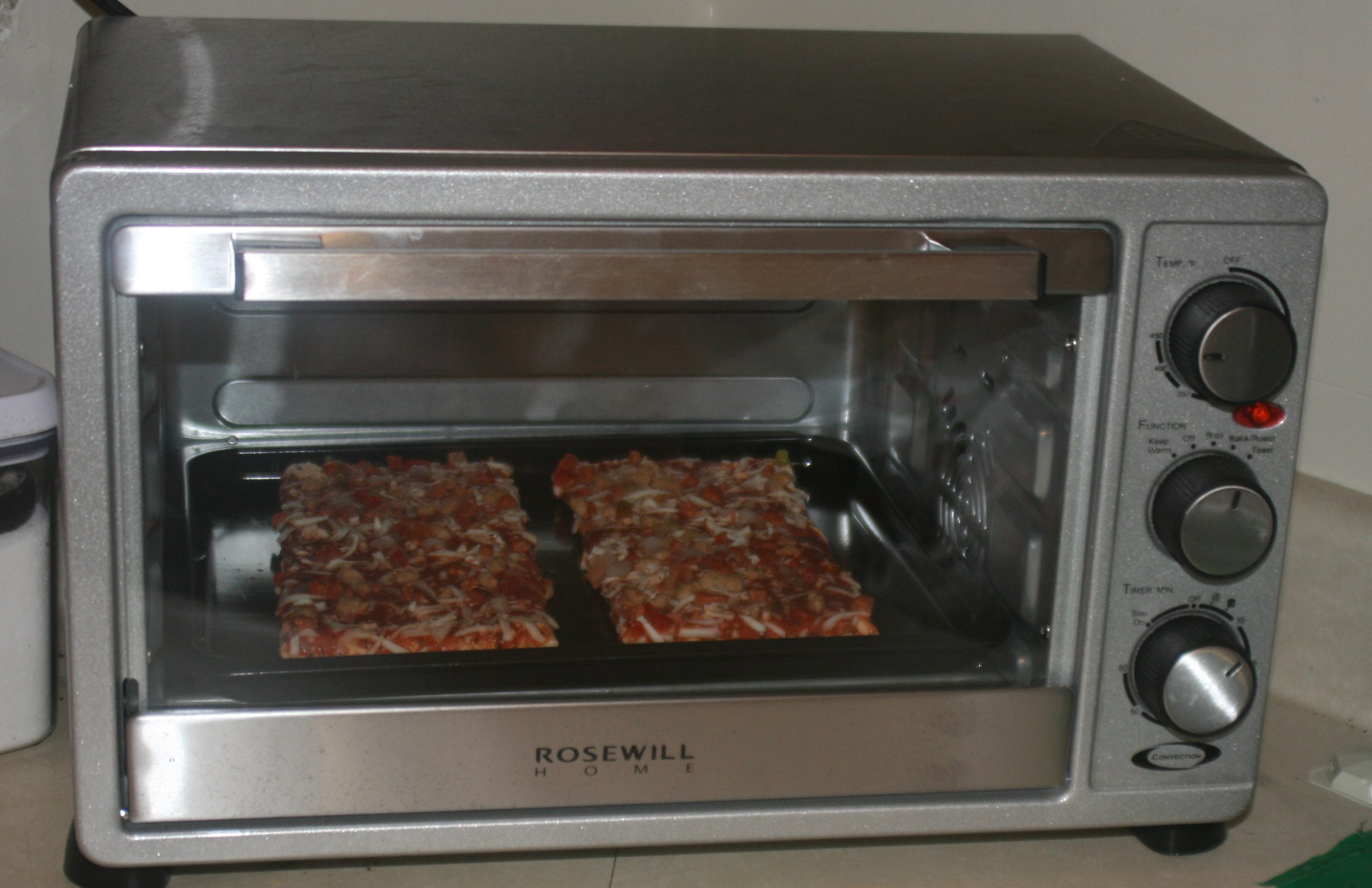 Rosewill Extra Deep Stainless Steel 12-inch Pizza Convection Toaster ...