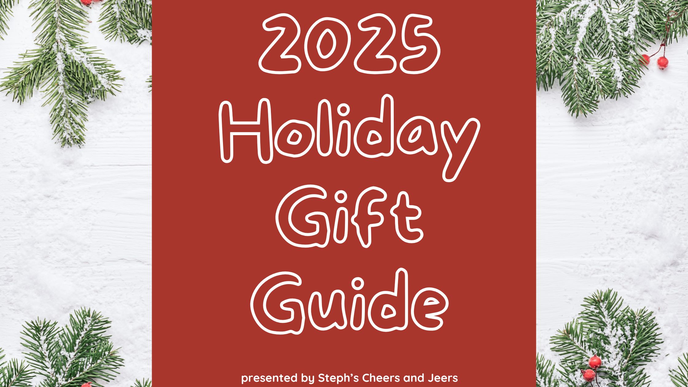 2025 Holiday Gift Guide - Steph's Cheers and Jeers